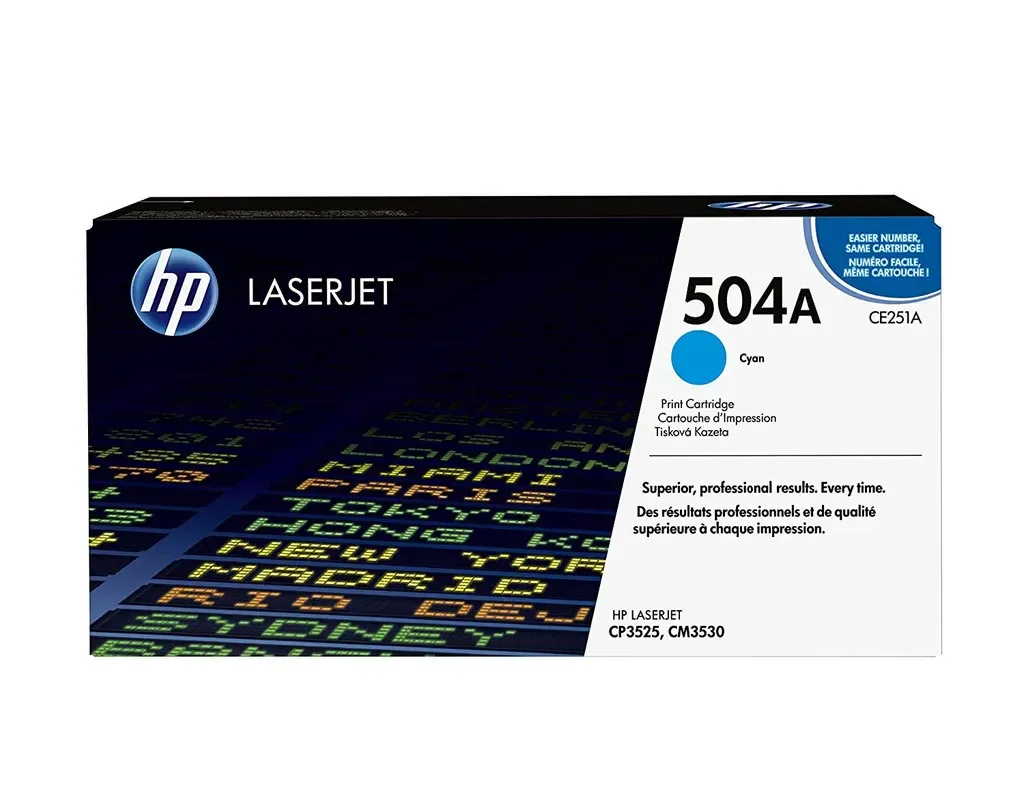 HP 504A Cyan Original LaserJet Toner CE251A